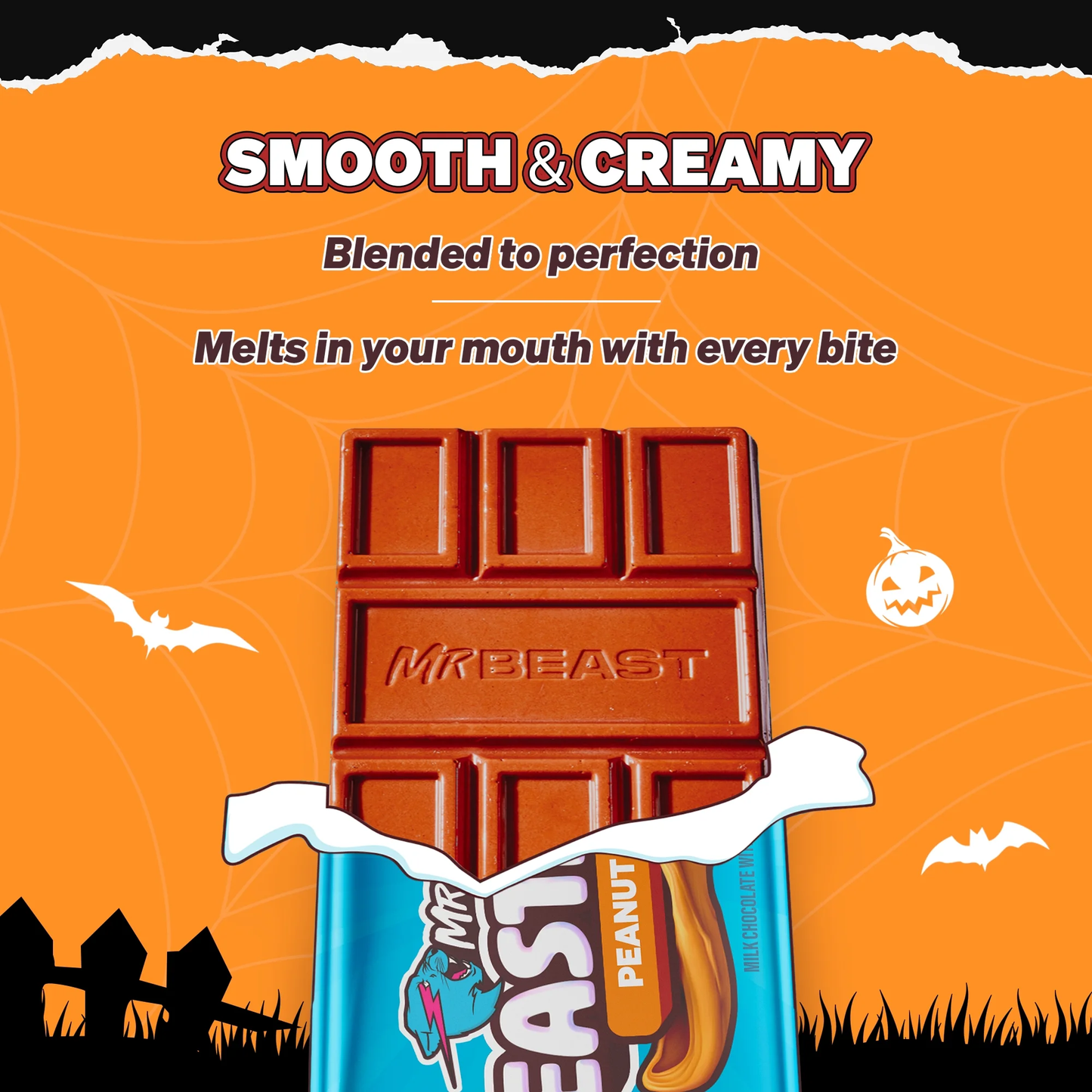 Feastables MrBeast Milk Chocolate Bars with Peanut Butter - Deez Nuts - Milk Chocolate Made with Grass-Fed Milk Chocolate and Organic Cocoa. Only 7 Ingredients - 35g - 3 pcs