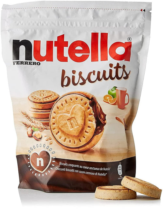 Nutella Biscuits, 22 Count Chocolate Cookies, Hazelnut Spread with Cocoa, Kids Snacks 304g