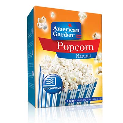 American Garden Microwave Popcorn Natural 273g