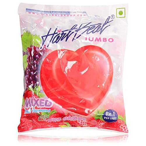 HartBeat Jumbo Love Candy, Mixed Fruit Flavoured 1 JUMBO PACK KG