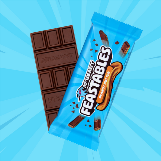Feastables MrBeast Peanut Butter Chocolate Bar, 2.1 oz (60g), 1 Count