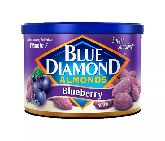 Blue Diamond Almonds Blueberry Salted Shelled Kosher Can 170g
